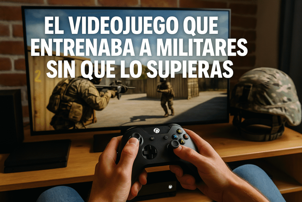 Imagen generada con IA para el artículo El videojuego que entrenaba a militares sin que lo supieras
