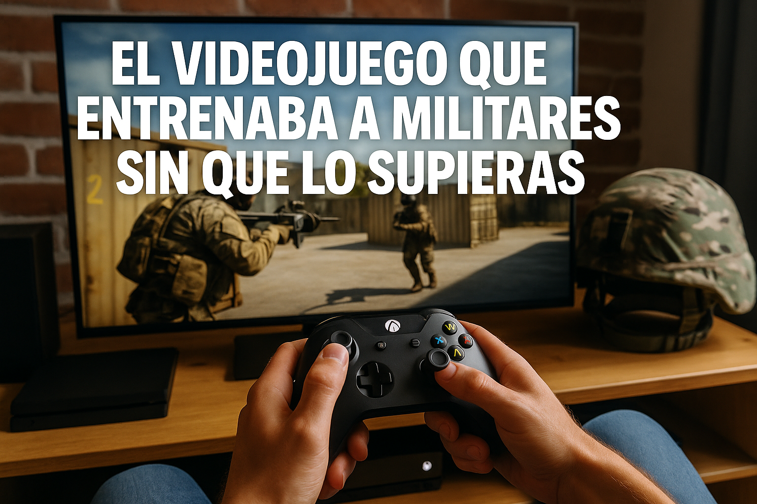Imagen generada con IA para el artículo El videojuego que entrenaba a militares sin que lo supieras