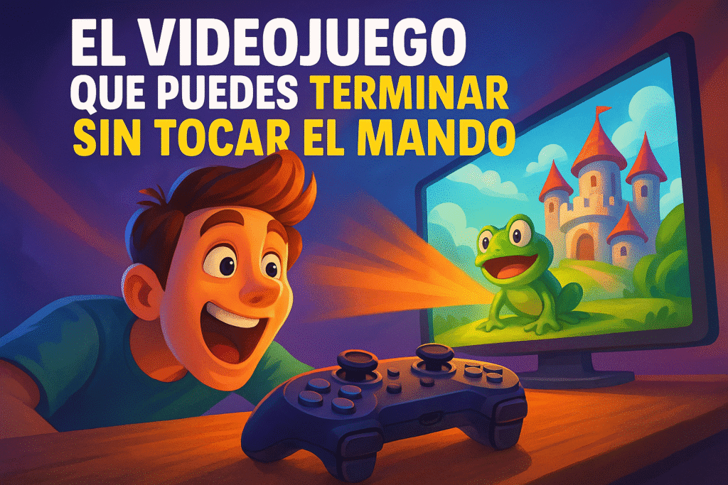 El videojuego que puedes terminar sin tocar el mando 1 Imagen generada con IA para el artículo El videojuego que puedes terminar sin tocar el mando