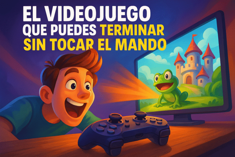 Imagen generada con IA para el artículo El videojuego que puedes terminar sin tocar el mando