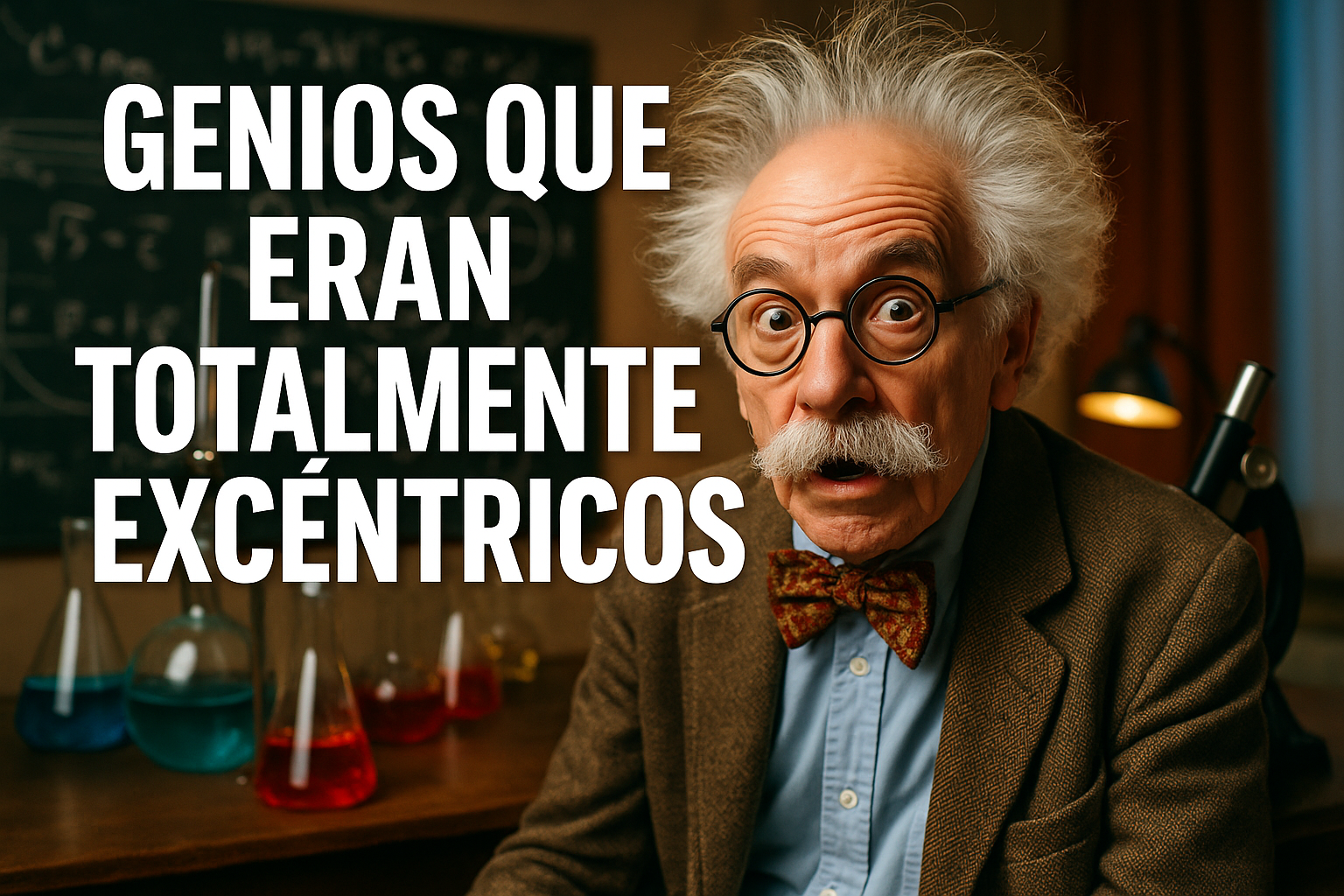 Imagen generada con IA para el artículo Genios que eran totalmente excéntricos