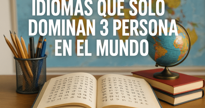 Idiomas que solo dominan 3 personas en el mundo