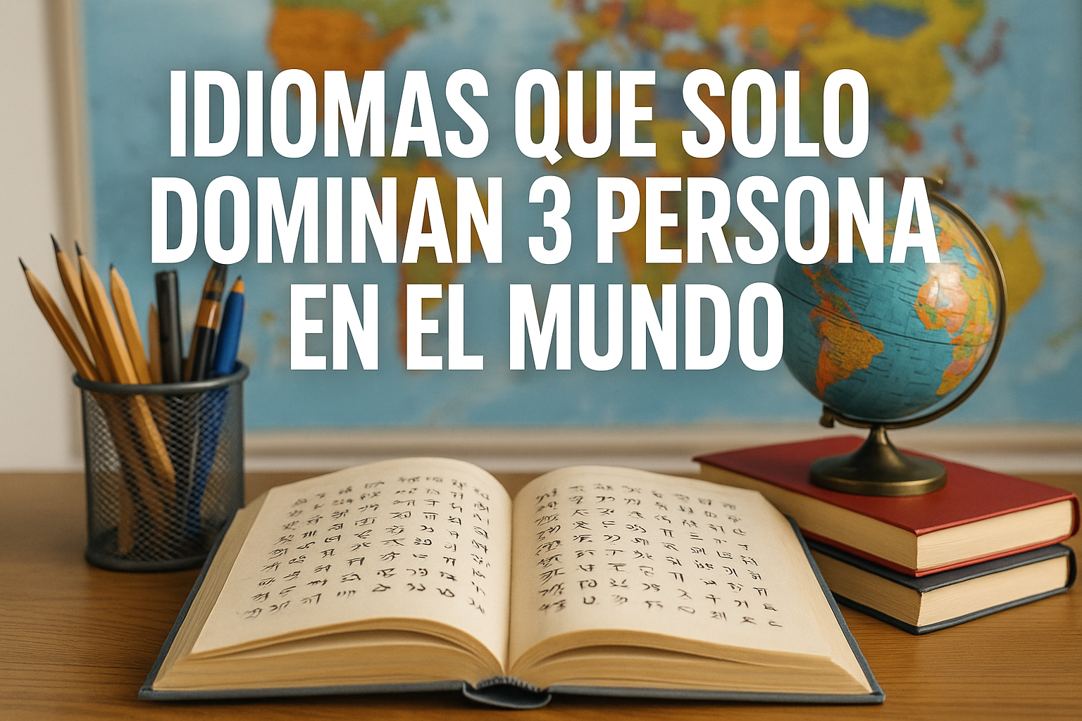 Imagen generada con IA para el artículo Idiomas que solo dominan 3 personas en el mundo