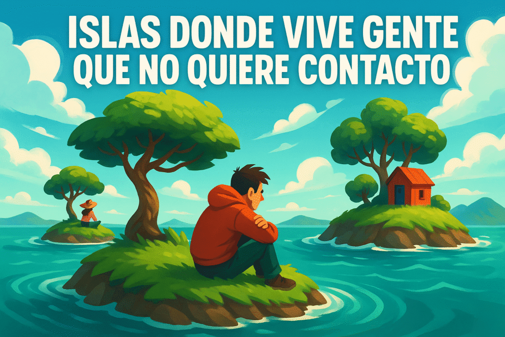 Islas donde vive gente que no quiere contacto 1 Imagen generada con IA para el artículo Islas donde vive gente que no quiere contacto