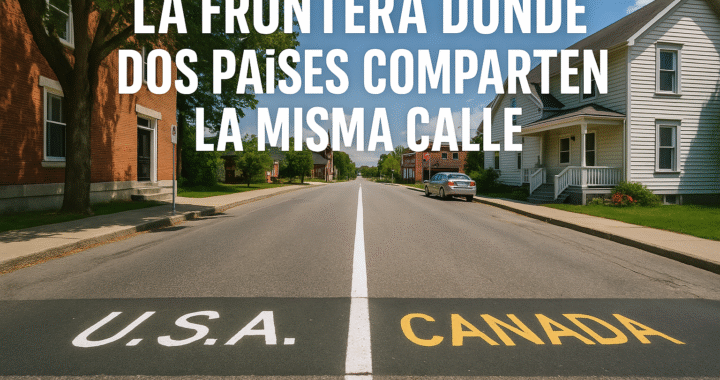 La frontera donde dos países comparten la misma calle