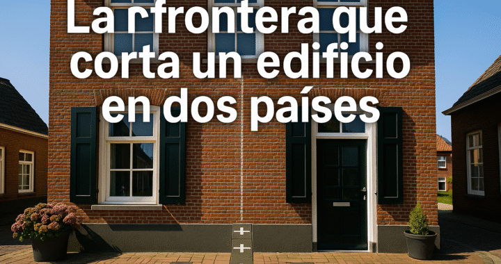 La frontera que corta un edificio en dos países