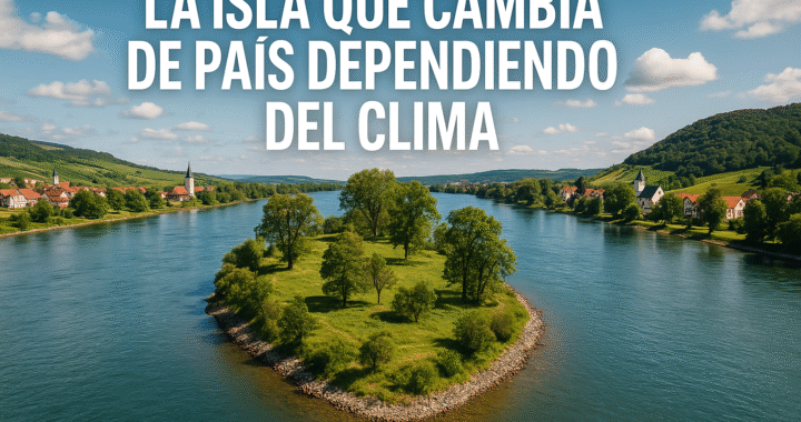 La isla que cambia de país dependiendo del clima
