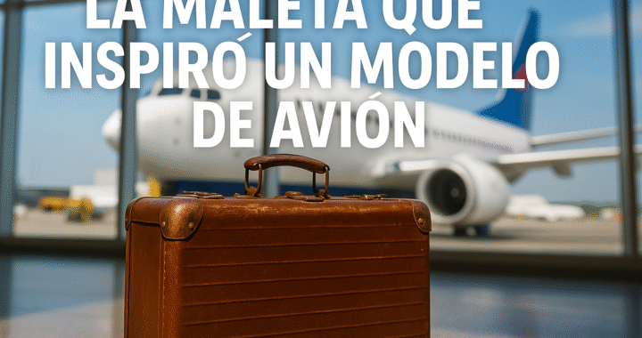 La maleta que inspiró un modelo de avión