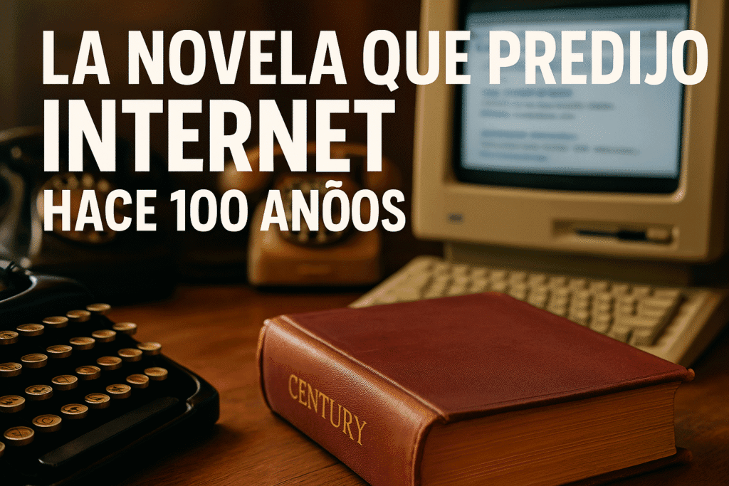 Imagen generada con IA para el artículo La novela que predijo Internet hace 100 años