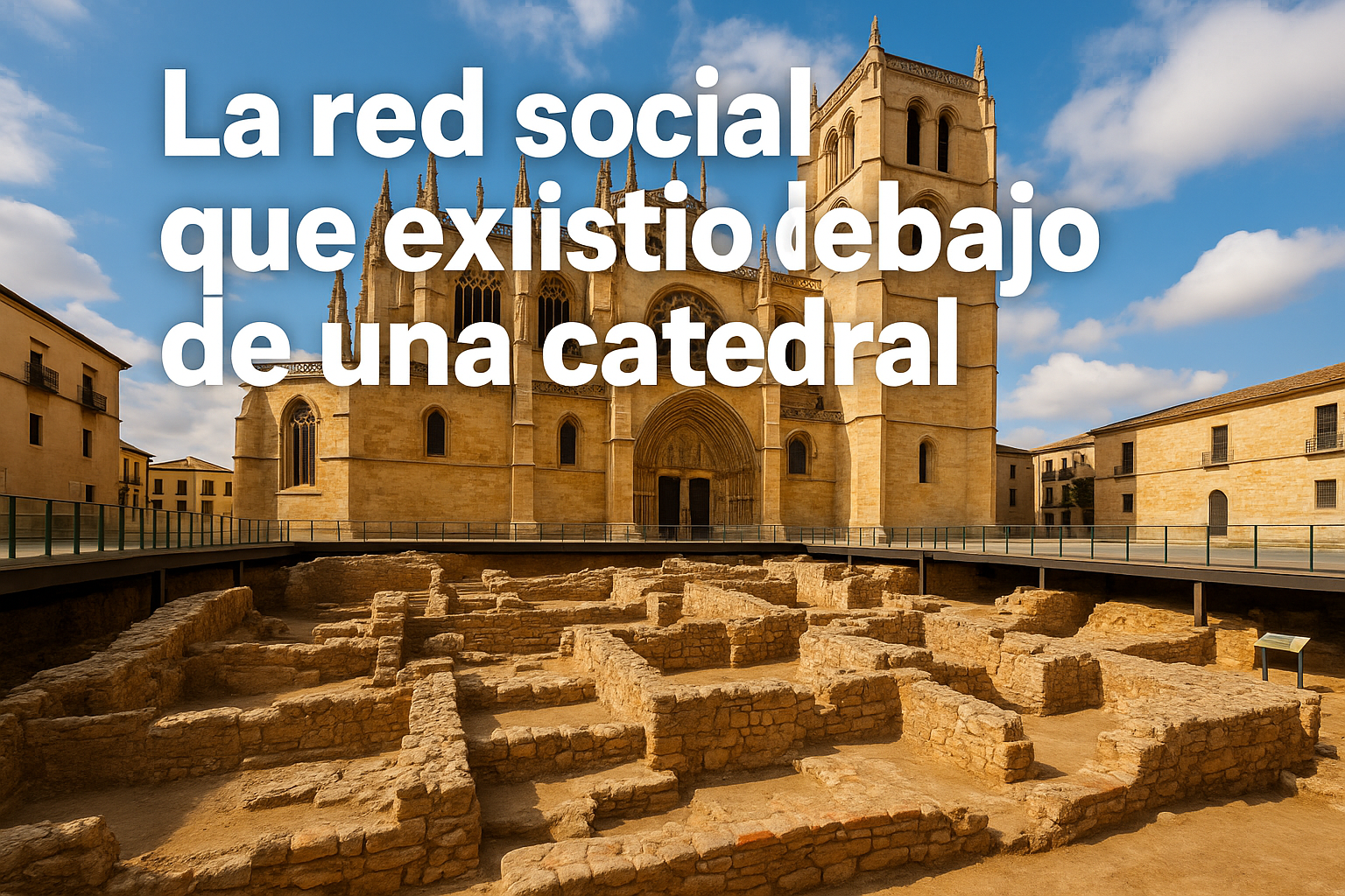 Imagen generada con IA para el artículo La red social que existió debajo de una catedral