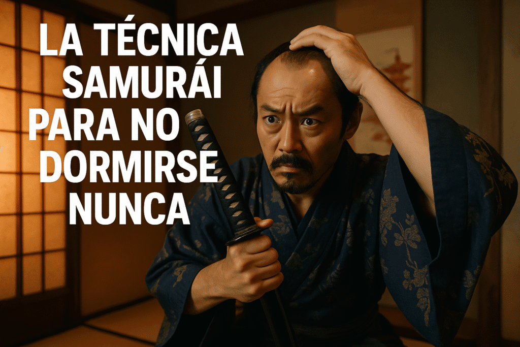Imagen generada con IA para el artículo La técnica samurái para no dormirse nunca