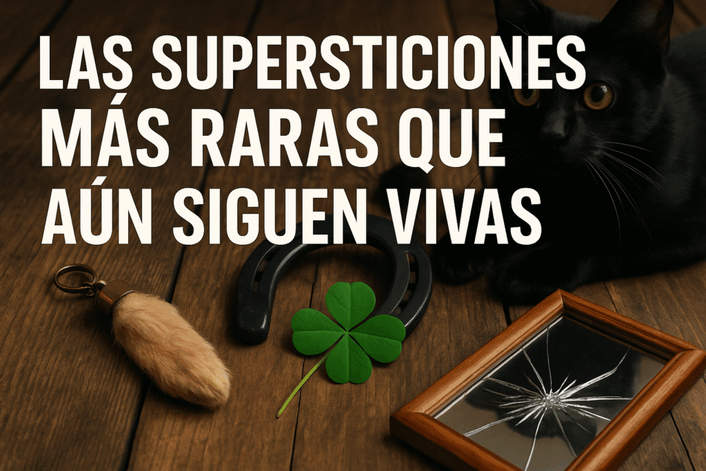 Imagen generada con IA para el artículo Las supersticiones más raras que aún siguen vivas
