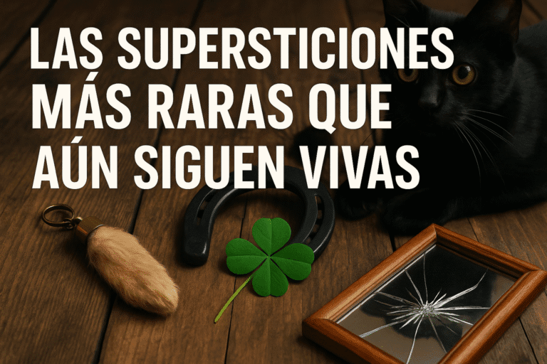 Imagen generada con IA para el artículo Las supersticiones más raras que aún siguen vivas