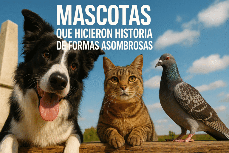 Imagen generada con IA para el artículo Mascotas que hicieron historia de formas asombrosas