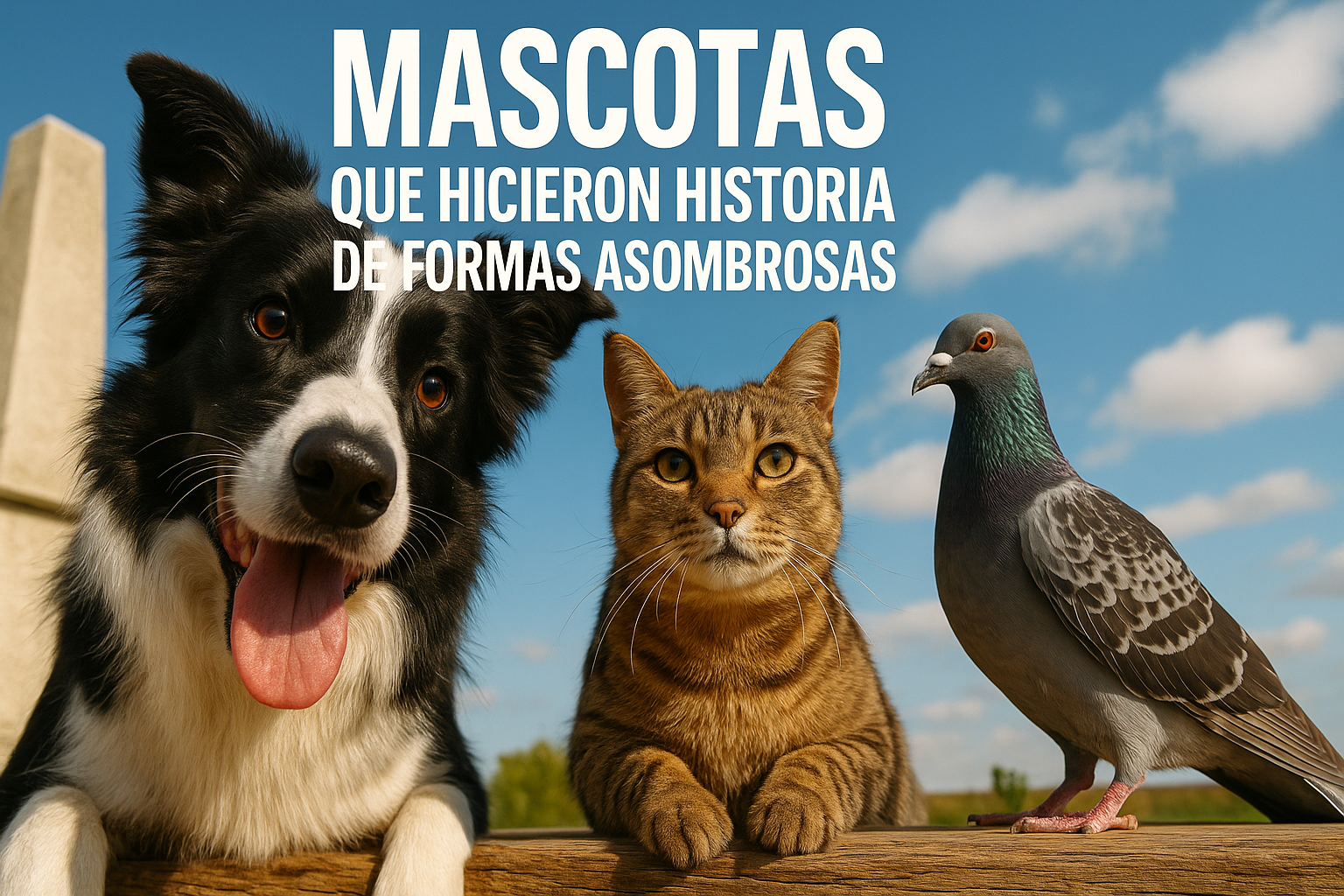 Imagen generada con IA para el artículo Mascotas que hicieron historia de formas asombrosas