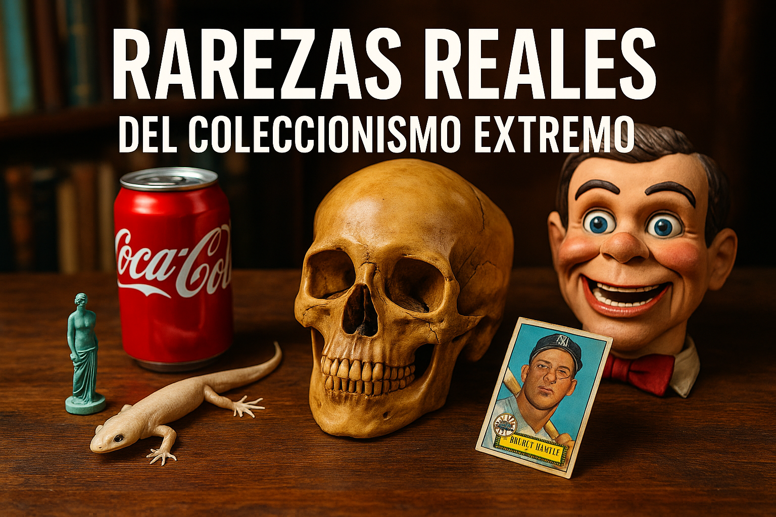 Imagen generada con IA para el artículo Rarezas reales del coleccionismo extremo