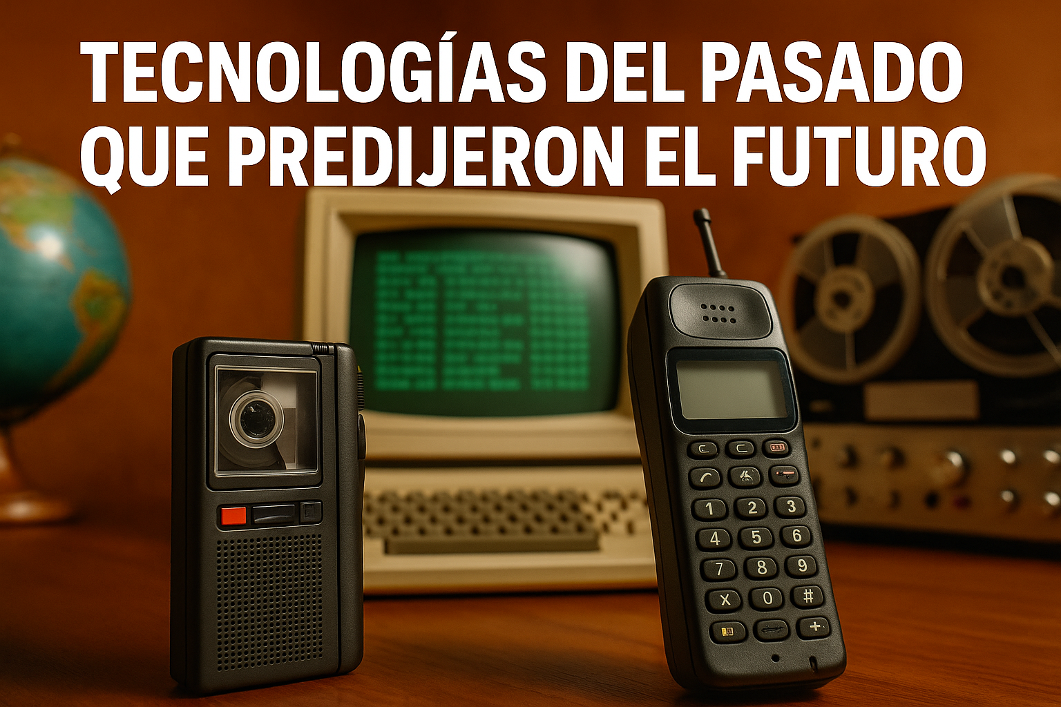 Imagen generada con IA para el artículo Tecnologías del pasado que predijeron el futuro