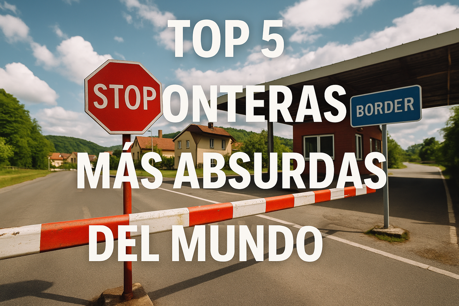 Imagen generada con IA para el artículo Top 5 fronteras más absurdas del mundo