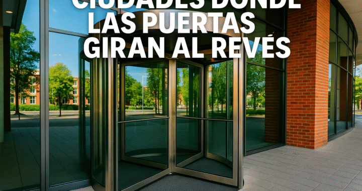 Ciudades con puertas giratorias al revés: curiosidades urbanas únicas