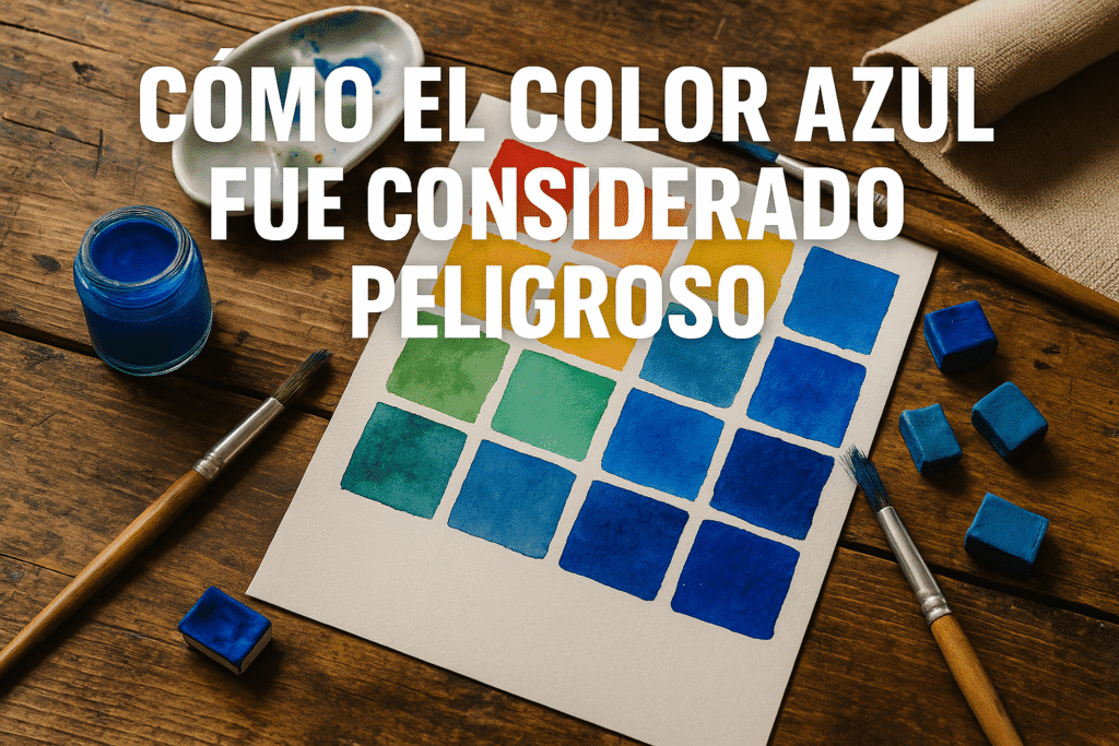 El lado oculto del color azul: historia, supersticiones y peligros 1 Imagen generada con IA para el artículo Cómo el color azul fue considerado peligroso
