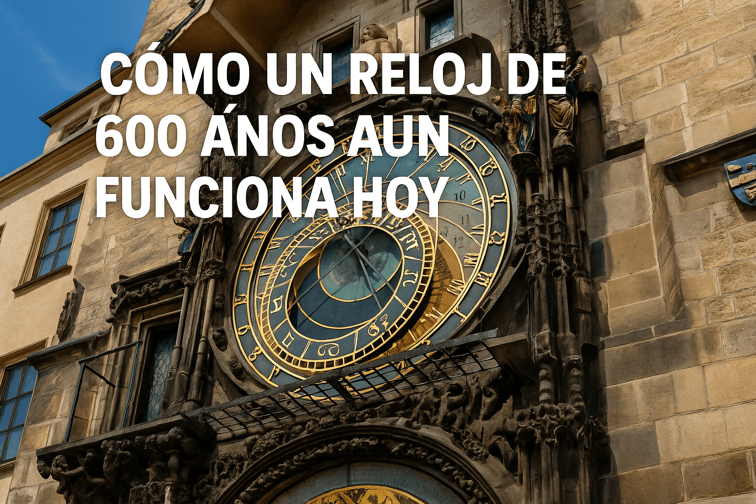 Imagen generada con IA para el artículo Cómo un reloj de 600 años aún funciona hoy