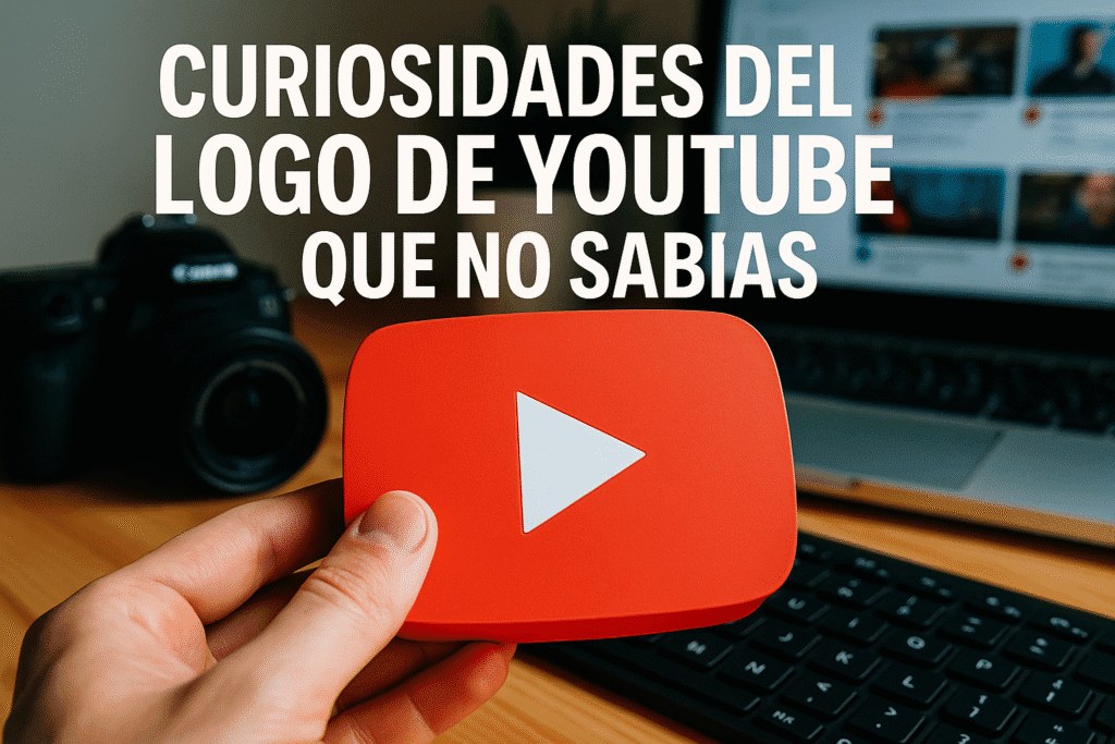 Imagen generada con IA para el artículo Curiosidades del logo de YouTube que no sabías