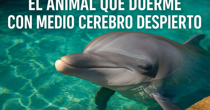El animal que duerme con medio cerebro despierto