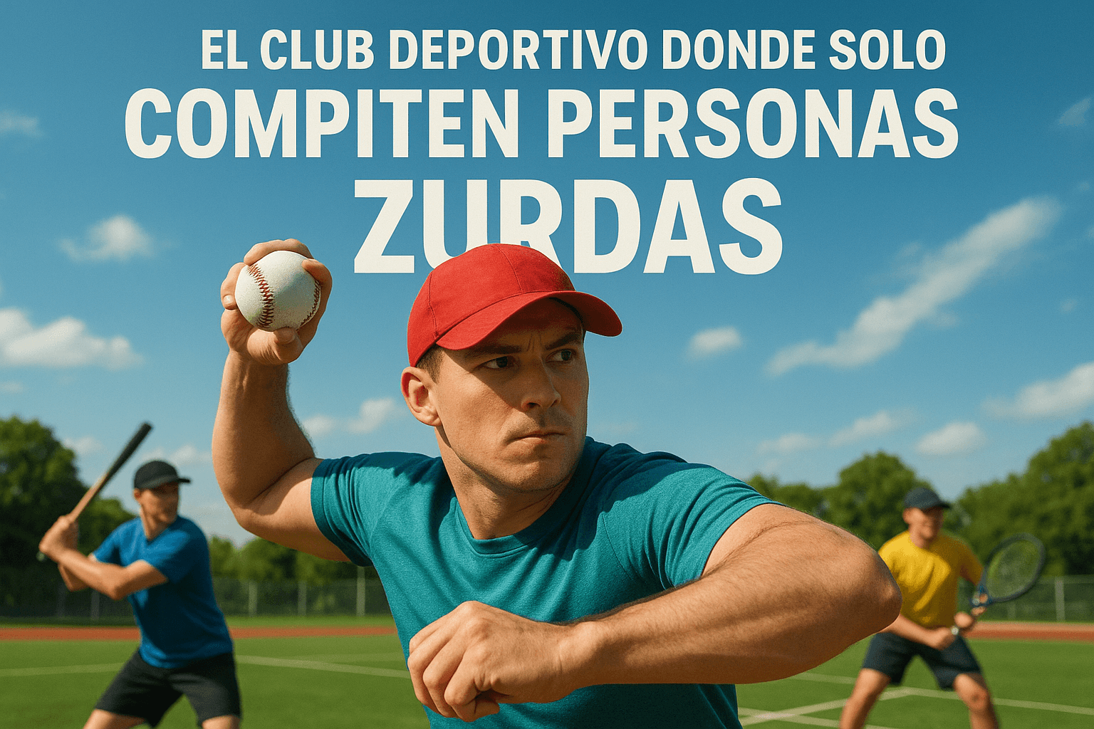 Imagen generada con IA para el artículo El club deportivo donde solo compiten personas zurdas