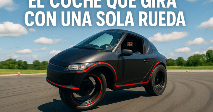 El coche que gira con una sola rueda