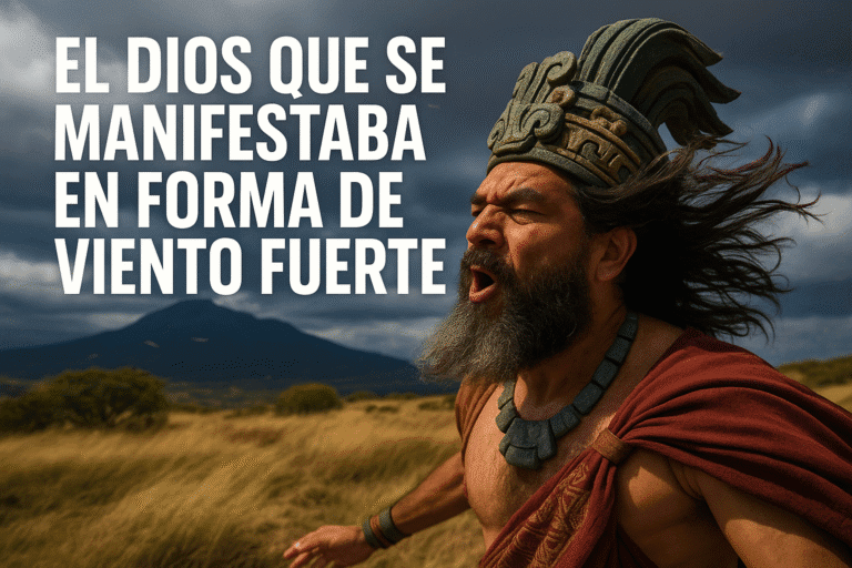 Imagen generada con IA para el artículo El dios que se manifestaba en forma de viento fuerte