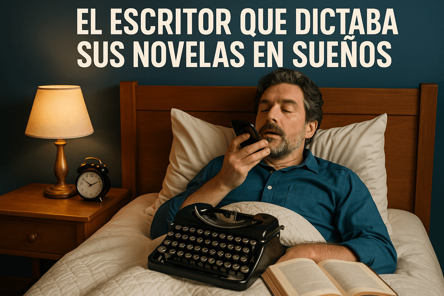 Imagen generada con IA para el artículo El escritor que dictaba sus novelas en sueños