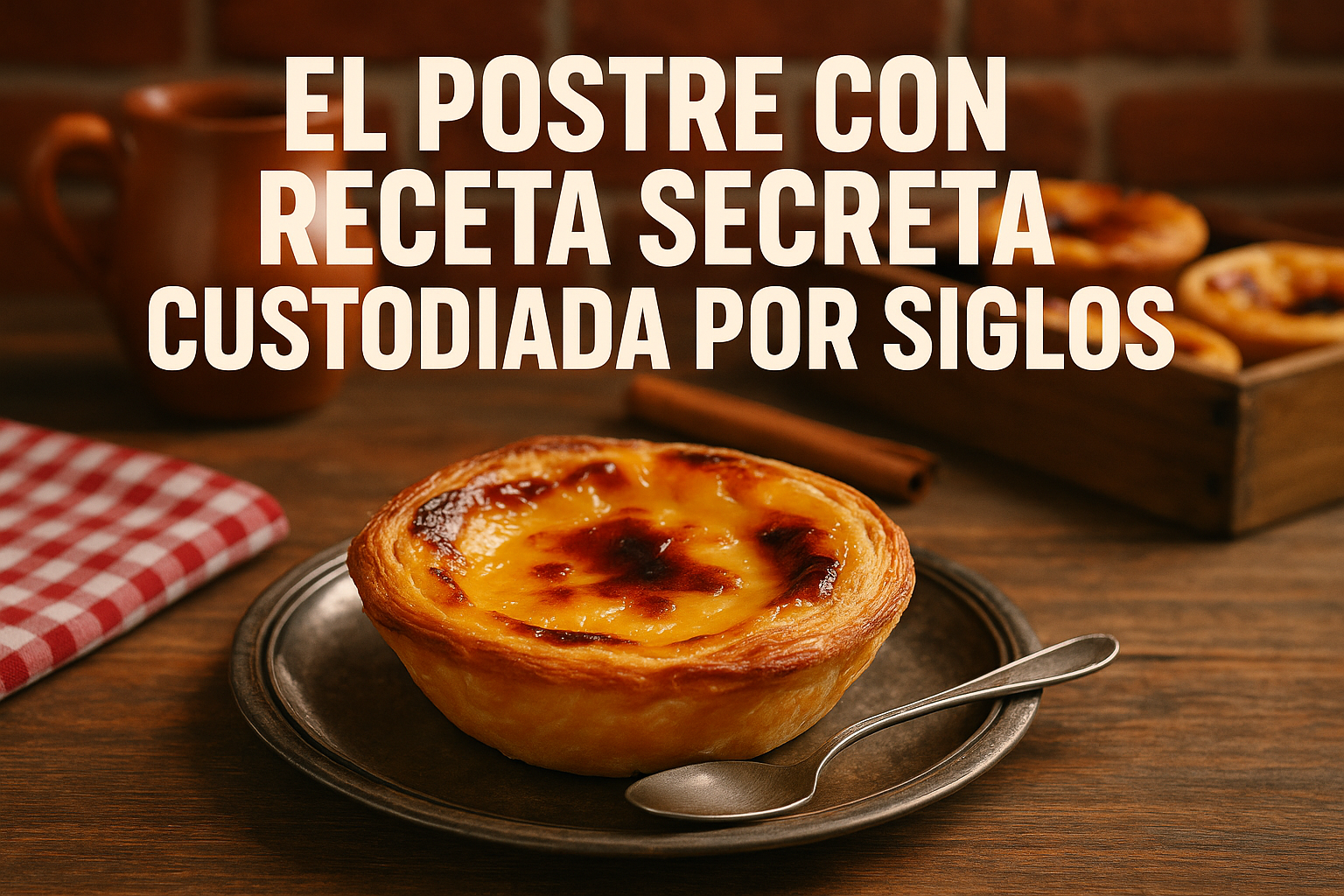 Imagen generada con IA para el artículo El postre con receta secreta custodiada por siglos