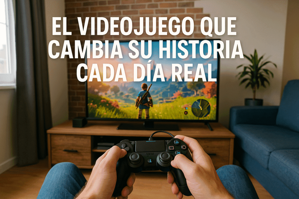 Imagen generada con IA para el artículo El videojuego que cambia su historia cada día real