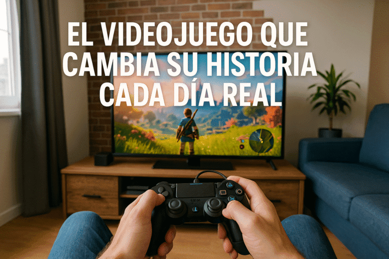 Imagen generada con IA para el artículo El videojuego que cambia su historia cada día real