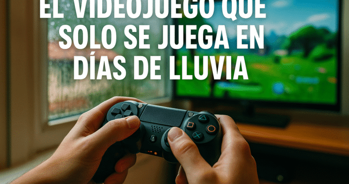 Videojuego que solo funciona cuando llueve: curiosidad gamer única