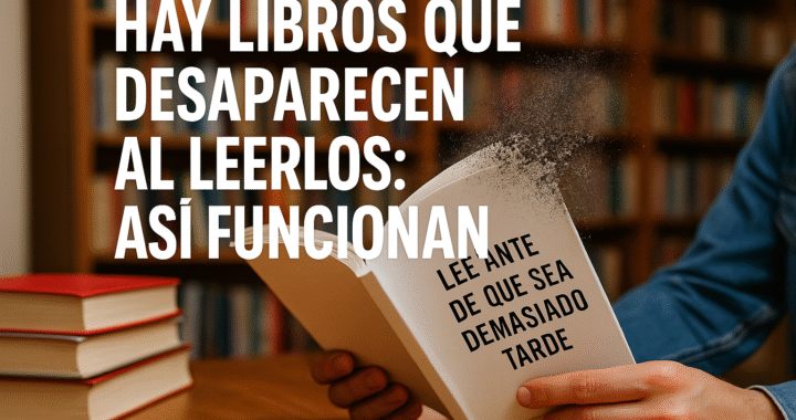 Hay libros que desaparecen al leerlos: así funcionan