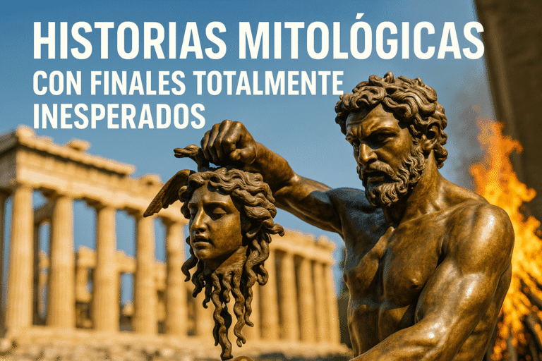 Imagen generada con IA para el artículo Historias mitológicas con finales totalmente inesperados