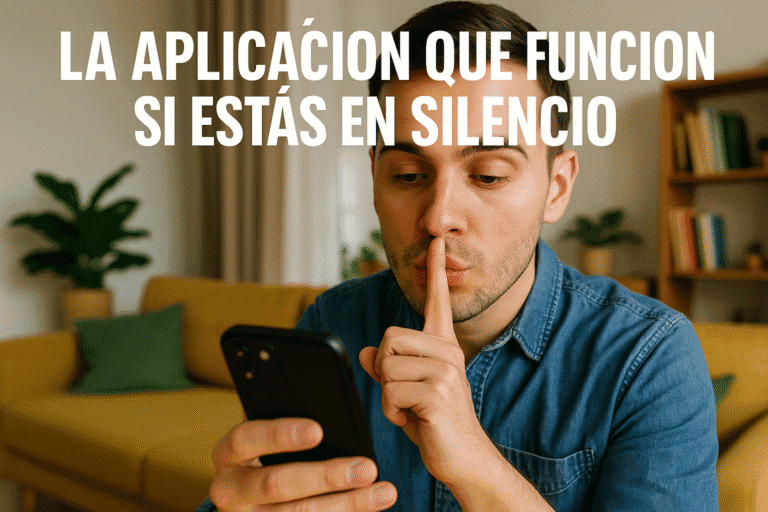 Imagen generada con IA para el artículo La aplicación que solo funciona si estás en silencio
