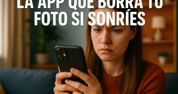 App que borra selfies si sonríes: la tendencia digital más absurda
