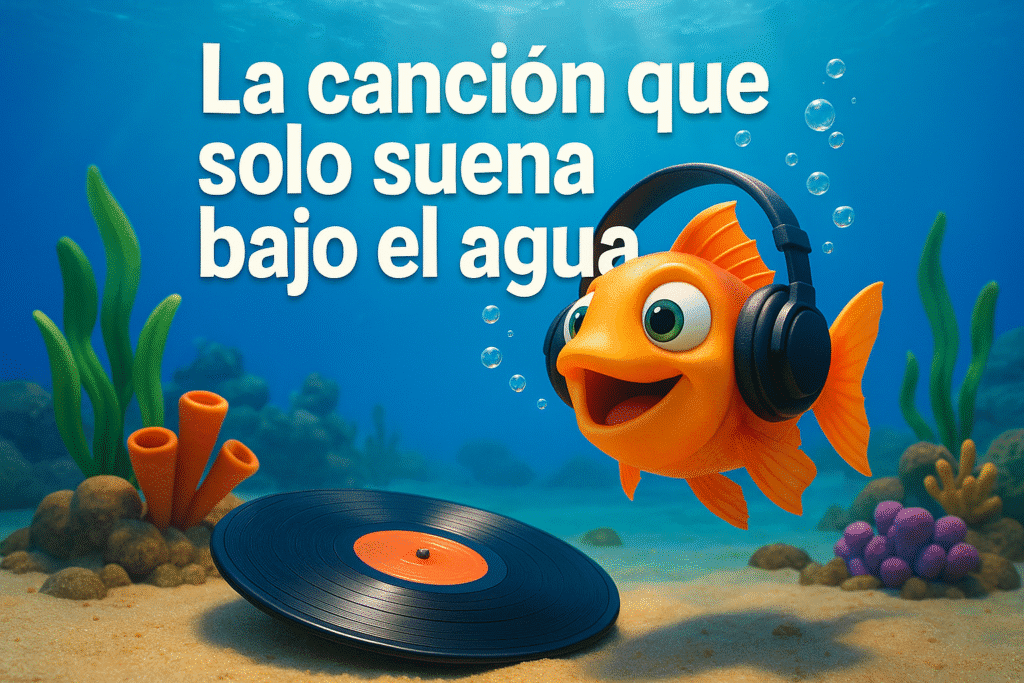 Música bajo el agua: descubre canciones e instrumentos subacuáticos únicos 1 Imagen generada con IA para el artículo La canción que solo suena bajo el agua