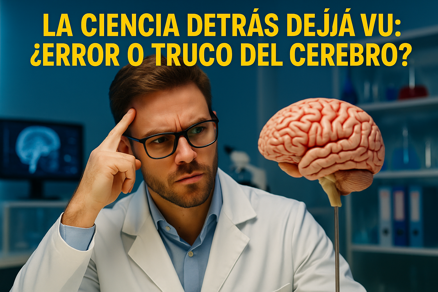 Imagen generada con IA para el artículo La ciencia detrás del déjà vu: ¿error o truco del cerebro?