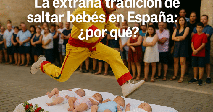 La extraña tradición de saltar bebés en España: ¿por qué?