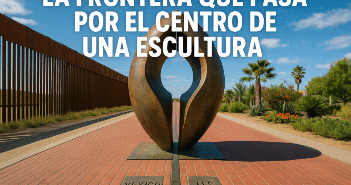 Escultura dividida en dos países: la frontera absurda de Baarle