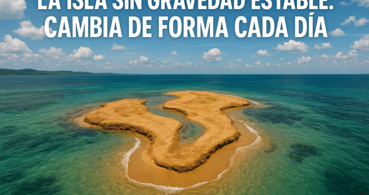 La isla sin gravedad estable: cambia de forma cada día