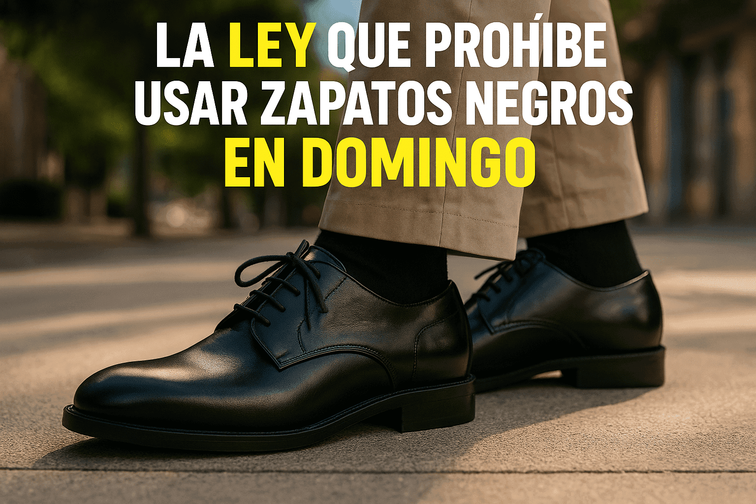 Prohibido Zapatos Negros en Domingo: Ley Rara en Pipistrelle que Sorprende 1 Imagen generada con IA para el artículo La ley que prohíbe usar zapatos negros en domingo