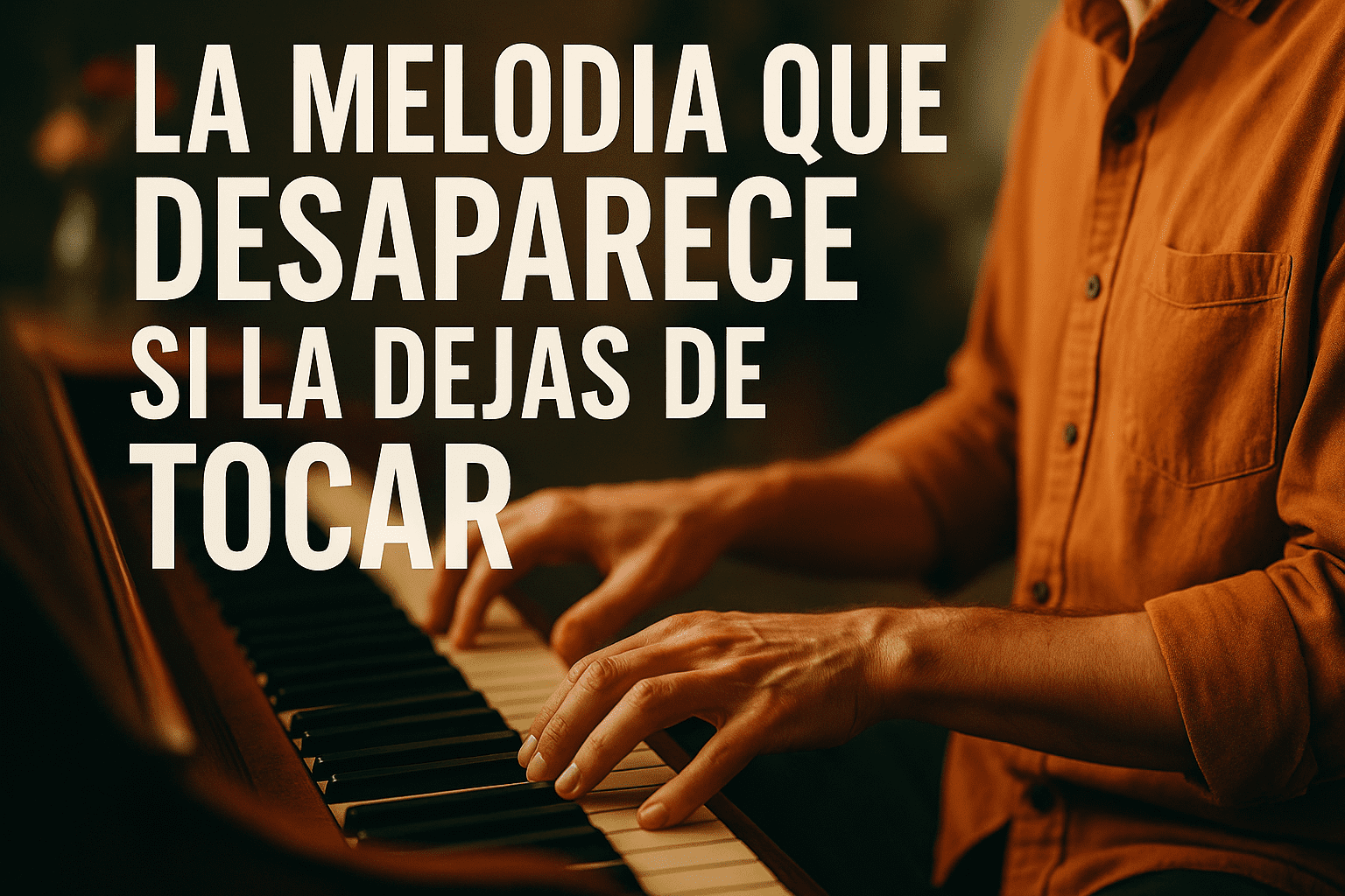 Imagen generada con IA para el artículo La melodía que desaparece si la dejas de tocar