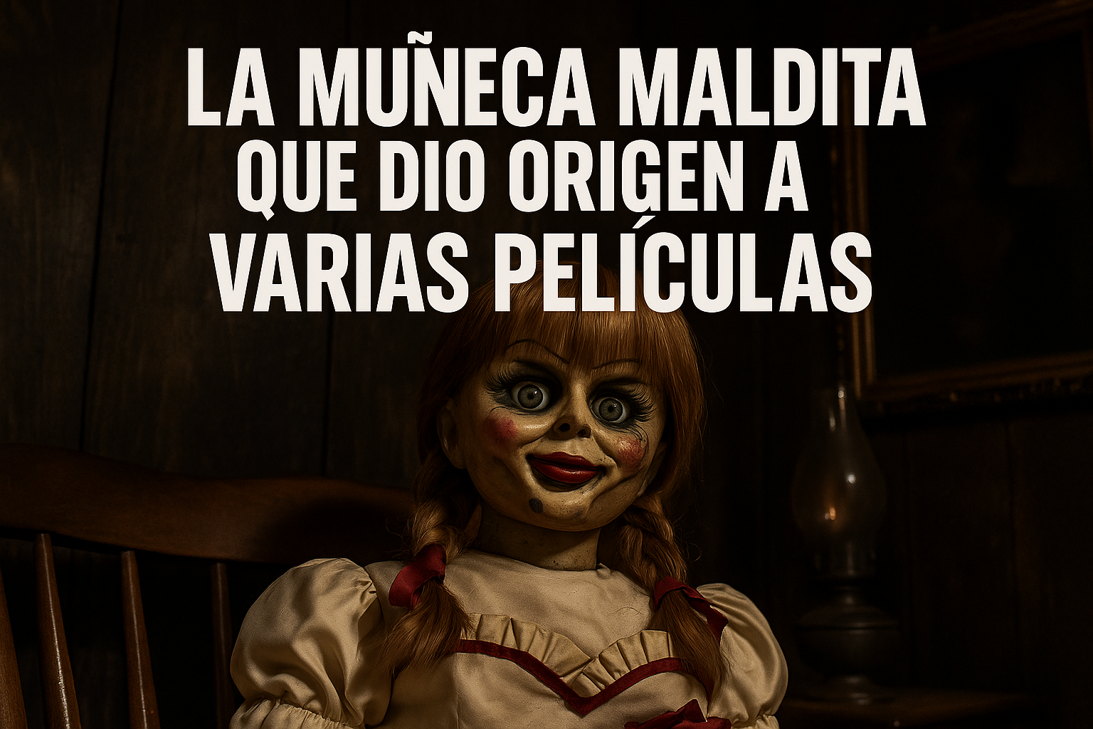 Imagen generada con IA para el artículo La muñeca maldita que dio origen a varias películas