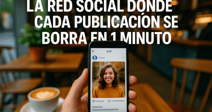 Red social efímera: la app que borra tus publicaciones en 60 segundos