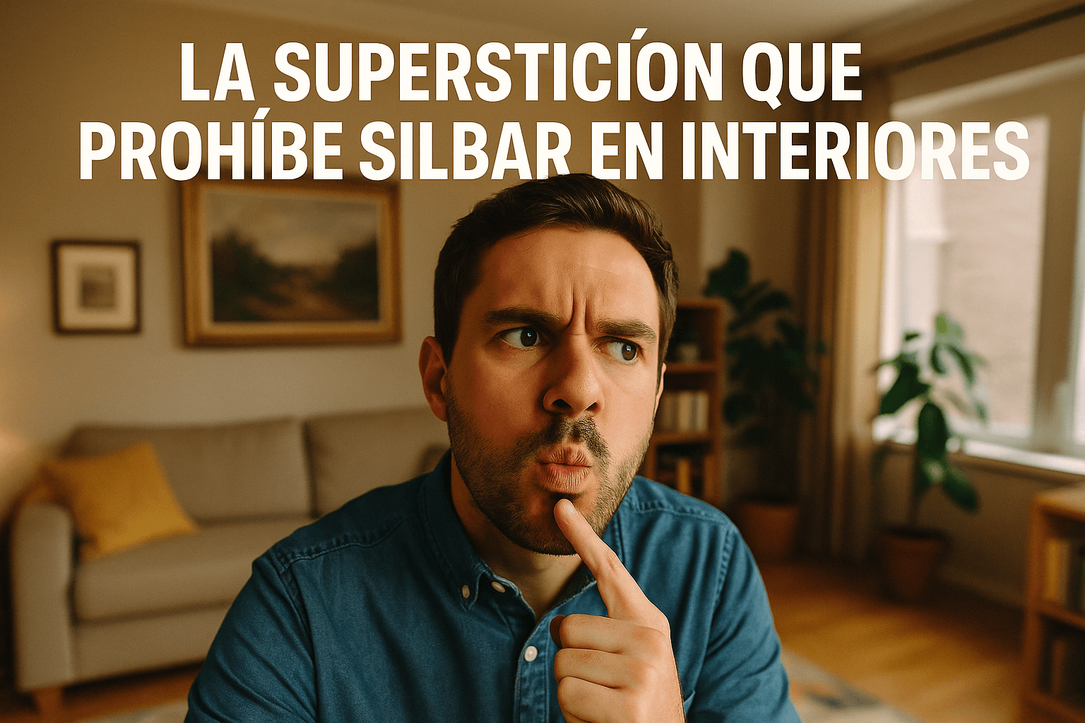¿Por qué silbar en casa trae mala suerte? Superstición explicada 1 Imagen generada con IA para el artículo La superstición que prohíbe silbar en interiores
