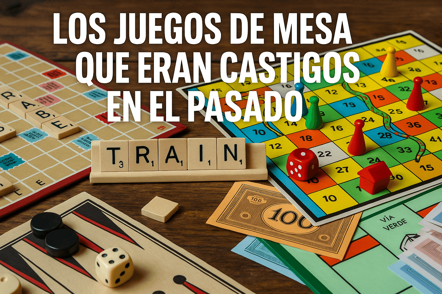 Orígenes oscuros de los juegos de mesa: castigos, historia y curiosidades 1 Imagen generada con IA para el artículo Los juegos de mesa que eran castigos en el pasado
